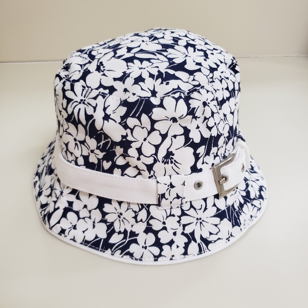 Burberry London Blue Floral Bucket Hat